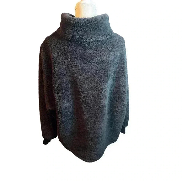 Women’s Livi Half-Zip Sherpa Jacket•Black•Size 22-24• Very comfy Sherpa Jacket• - Picture 3 of 6